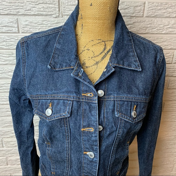 Women's size Small Vintage Old Navy cropped jean jacket - Picture 5 of 12